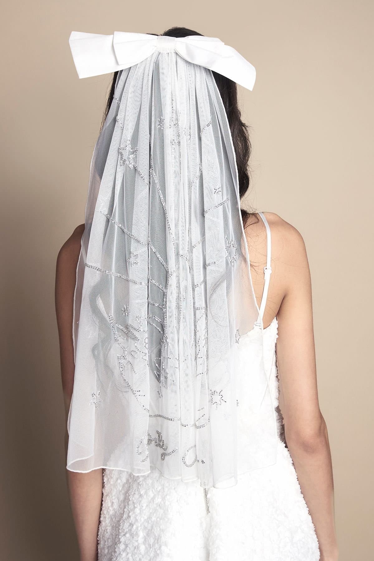 Coast Coast Women's Happily Ever After Swan Veil With Bow in Ivory