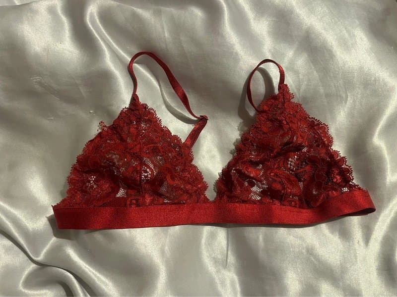 ASOS Red lace bralette