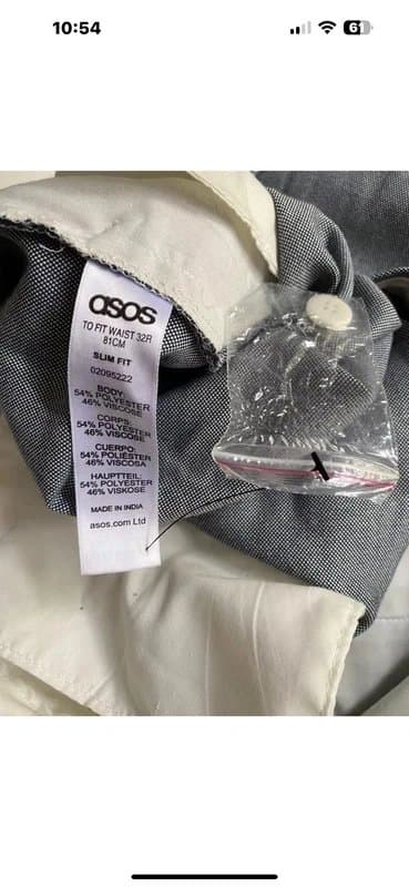 ASOS Blue White Dotted Print Chino Shorts Mens 32W Asos NEW