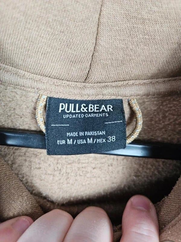 Pull & Bear Pull & Bear Oversized Boxy Hoodie Beige Skate Style M