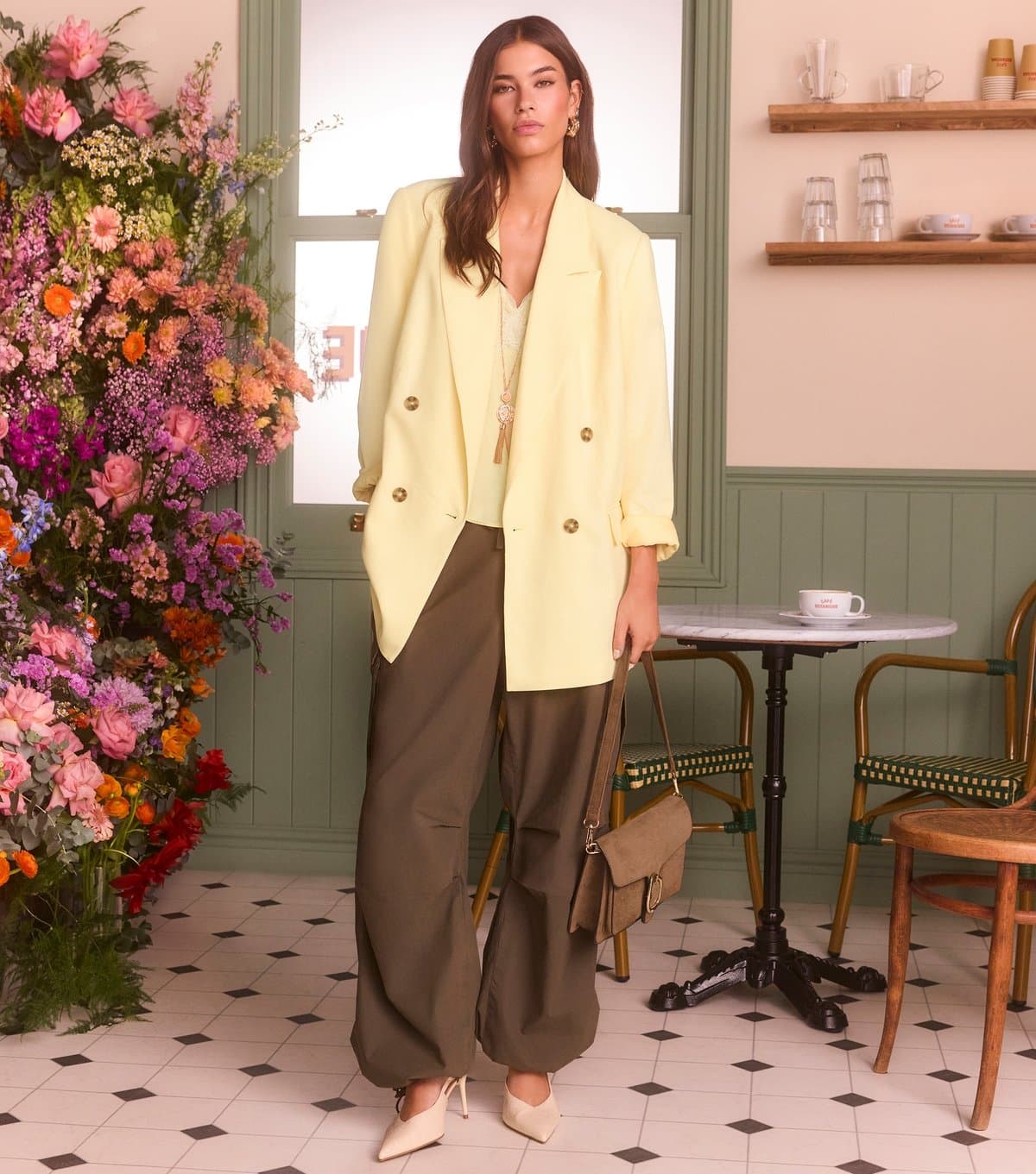 New Look New Look Light Yellow Linen Blend Blazer