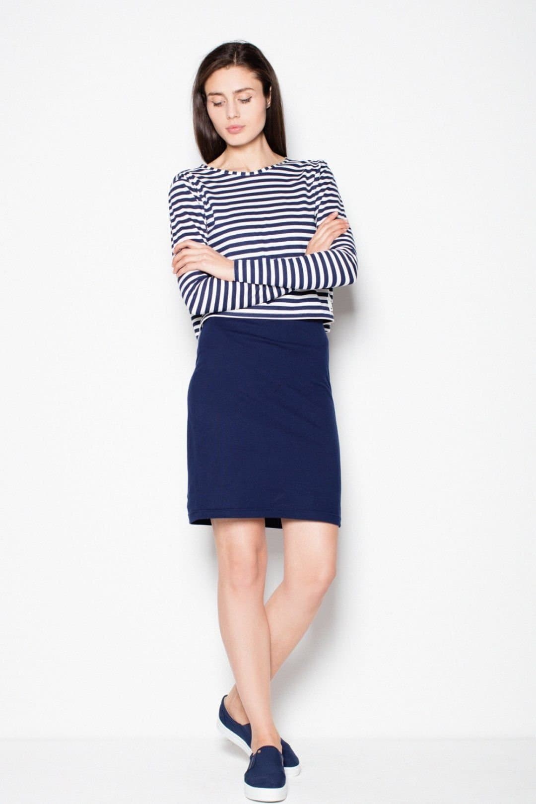 Love Lace Love Lace Women's Fitted Dress With Attached Bedspread in Blue