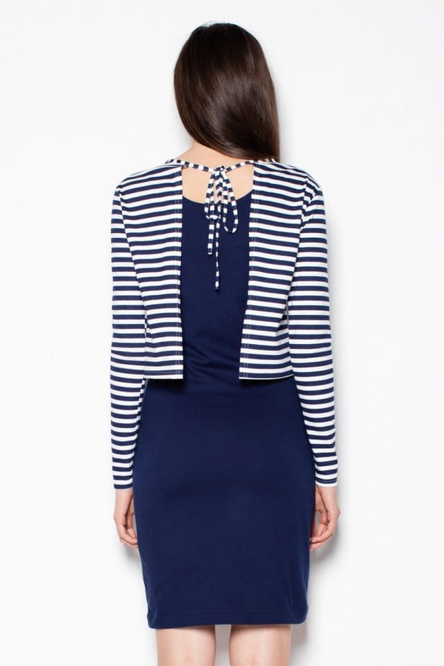 Love Lace Love Lace Women's Fitted Dress With Attached Bedspread in Blue - 2