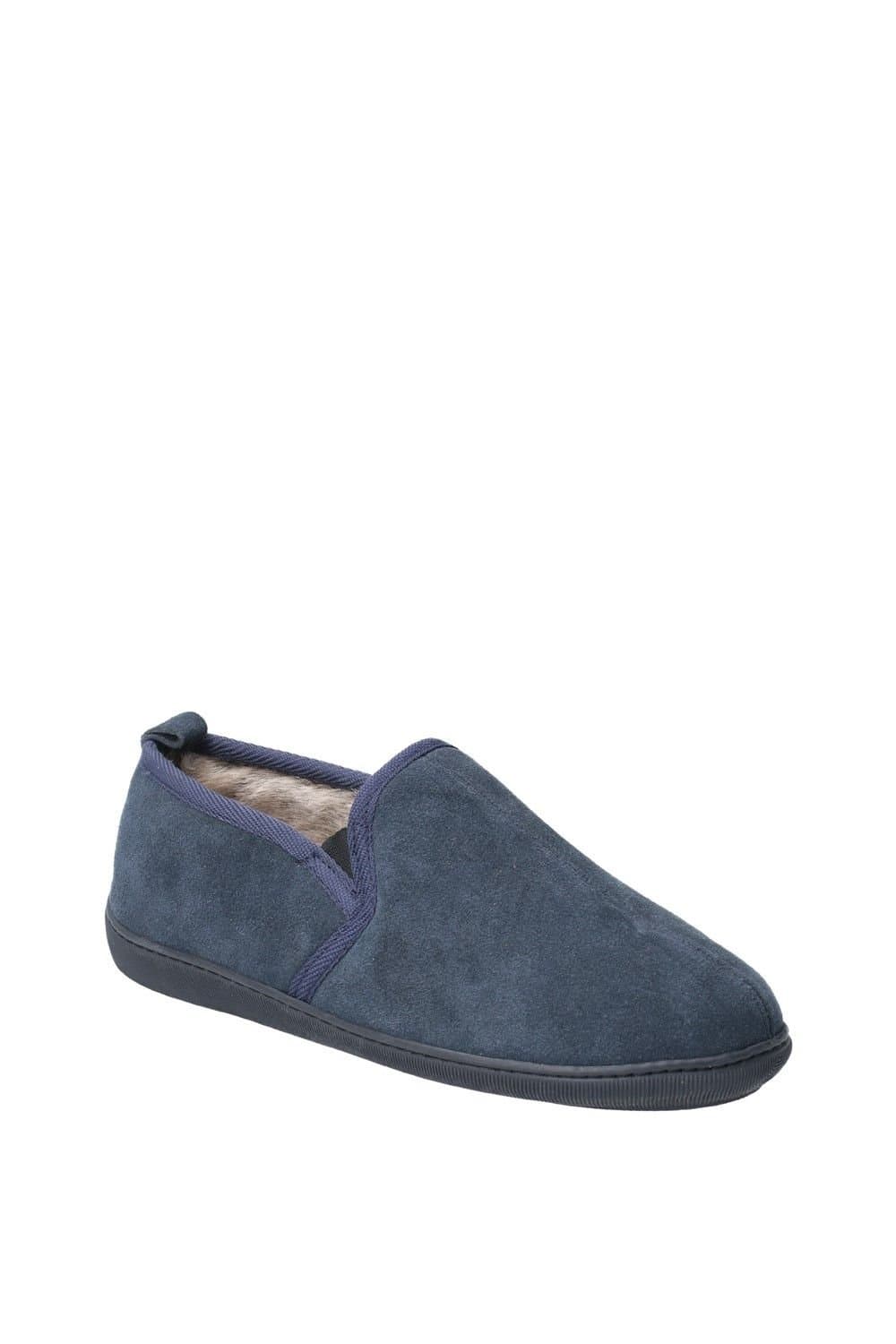 Hush Puppies Hush Puppies Men's 'Arnold' Suede Slippers in Navy