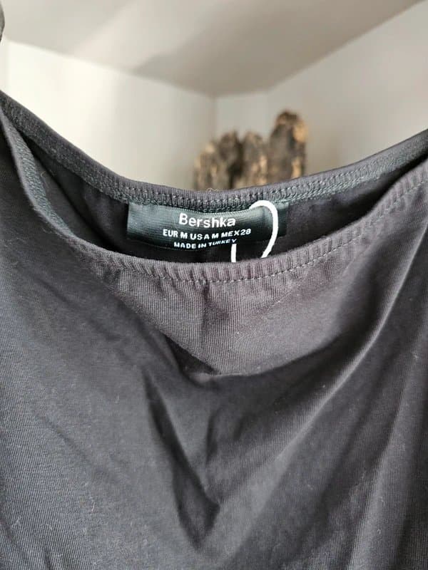 Bershka Bershka puffed tule sleeve top