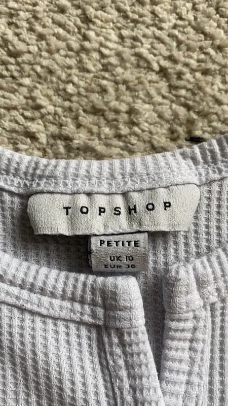 Topshop Topshop petite white crop