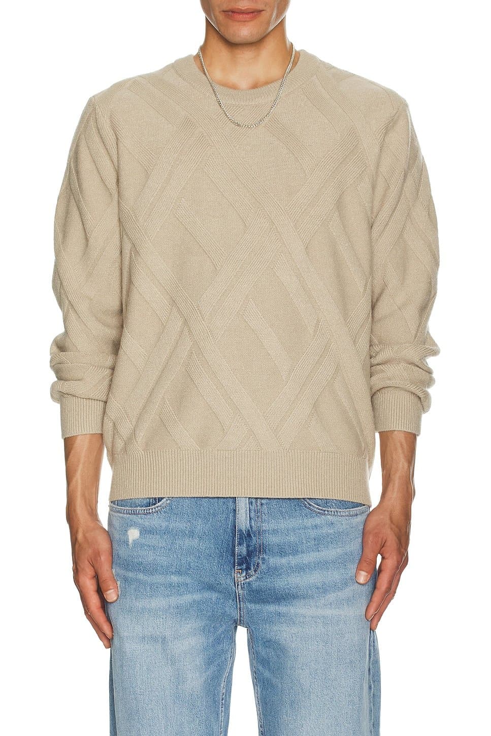 revolve Joseph Grid Cable Sweater