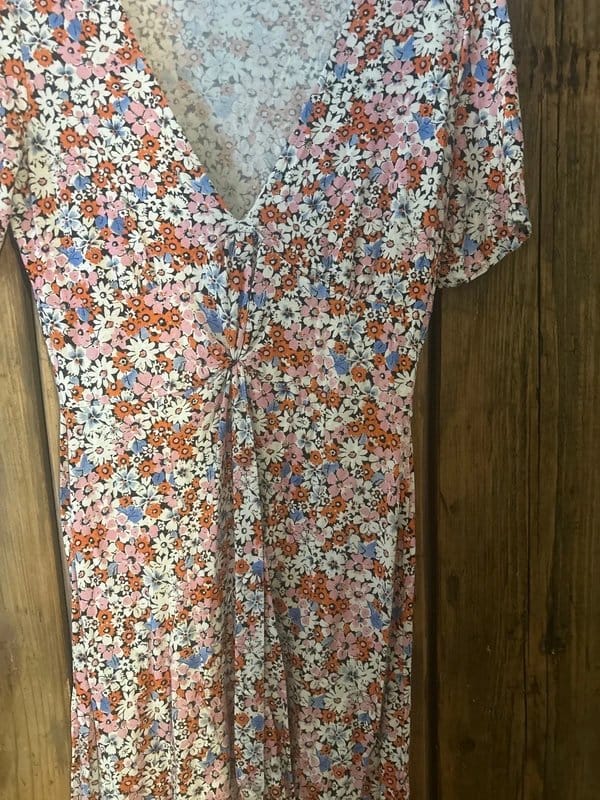 ASOS Multi Floral Print Midi Dress