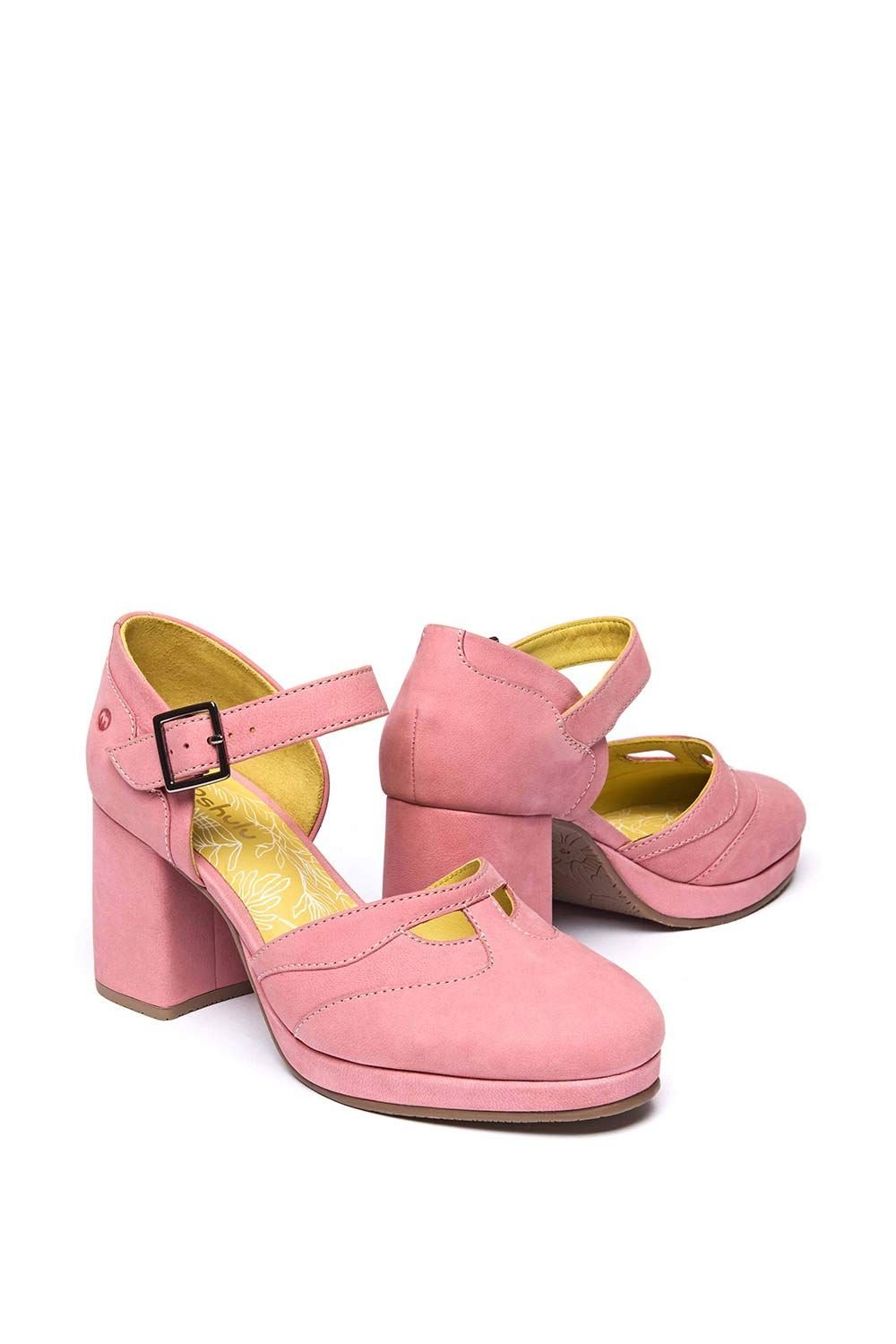 Moshulu Moshulu Women's 'Hazumi' Chunky Heeled Shoes in Pale Pink - 2