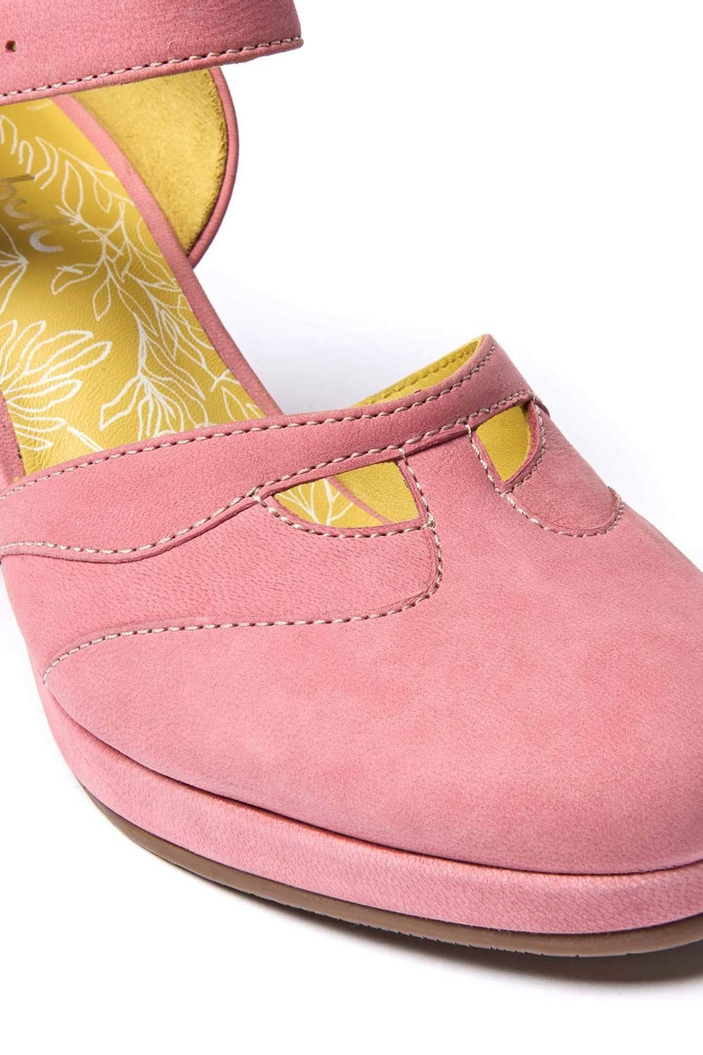 Moshulu Moshulu Women's 'Hazumi' Chunky Heeled Shoes in Pale Pink - 3