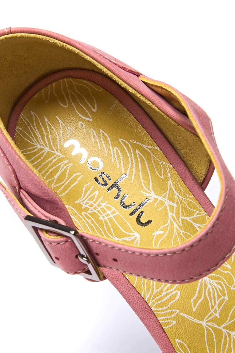 Moshulu Moshulu Women's 'Hazumi' Chunky Heeled Shoes in Pale Pink - 4