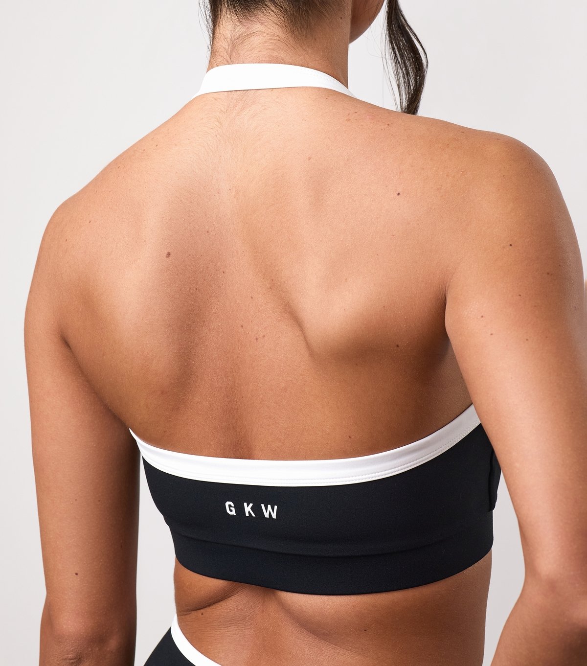 Gym King Women's Black Team GKW Contrast Trim Sports Bra Gym King New Look - 3