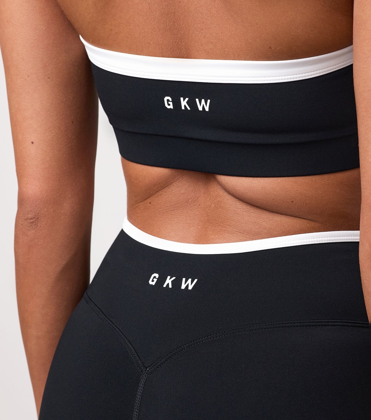 Gym King Women's Black Team GKW Contrast Trim Sports Bra Gym King New Look - 4