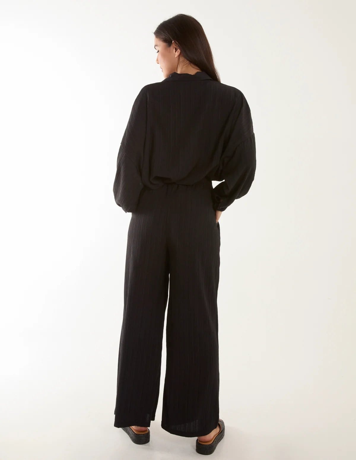 Blue Vanilla Waffle Shirt & Trousers Set - 4