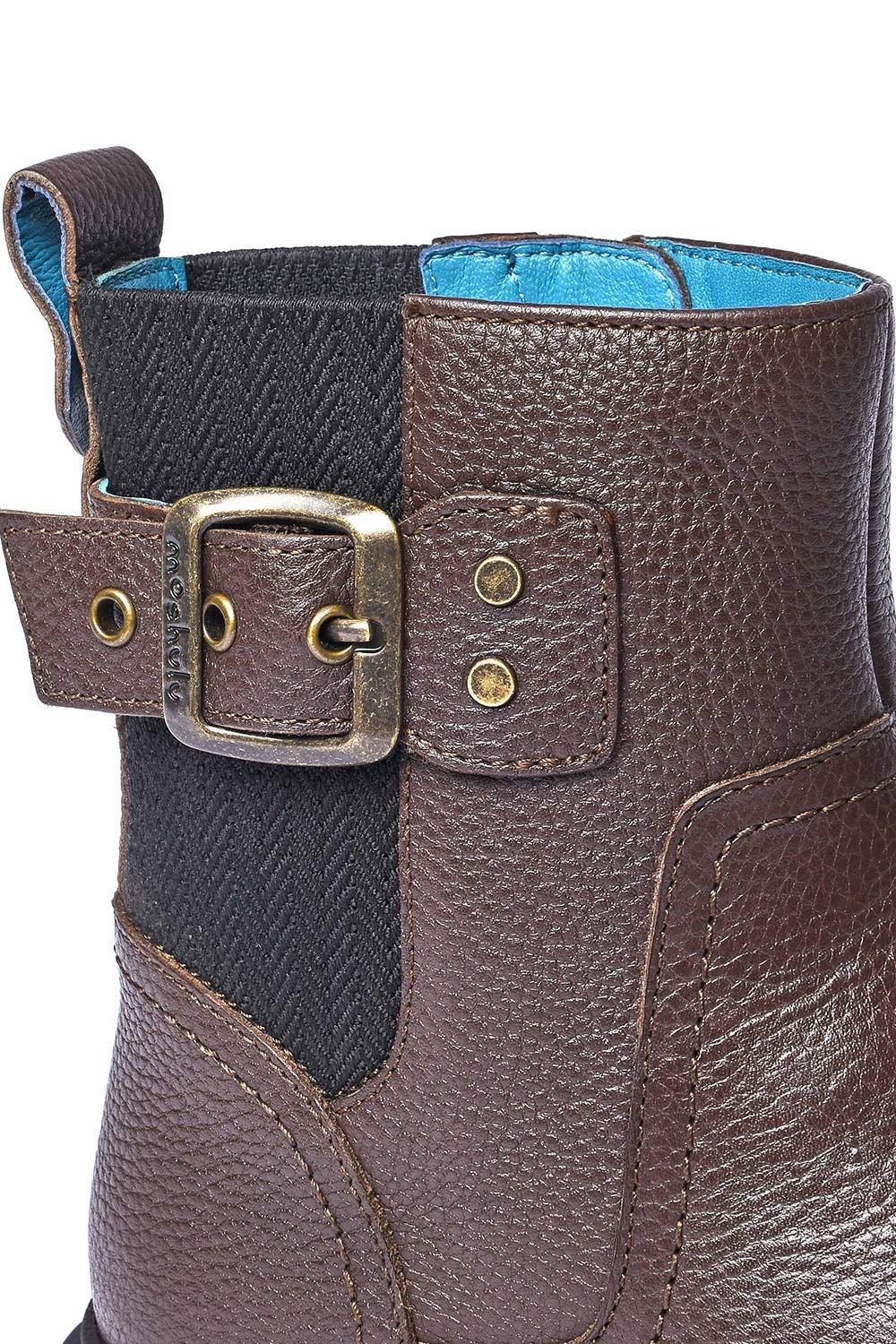 Moshulu Moshulu Women's 'Seamount' Chunky Biker Boot in Chocolate - 3