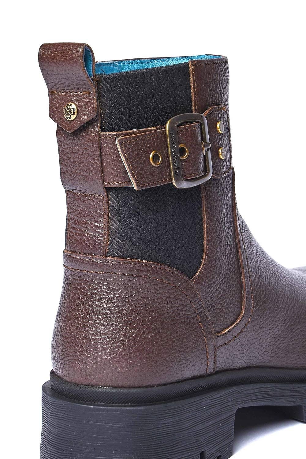 Moshulu Moshulu Women's 'Seamount' Chunky Biker Boot in Chocolate - 4