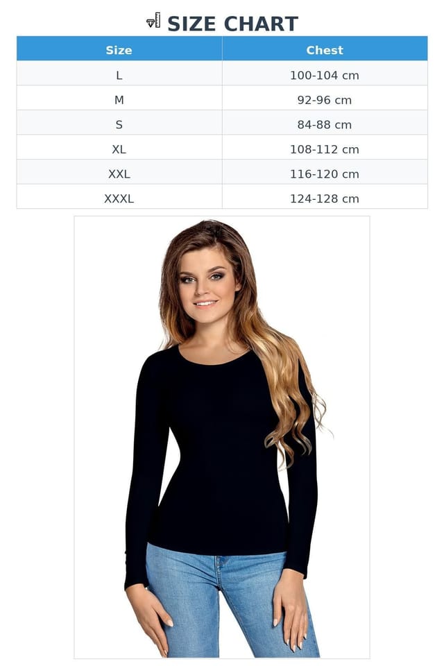 Love Lace Love Lace Women's Smooth Fit Long Sleeve Blouse Soft Stretch in Black - 2