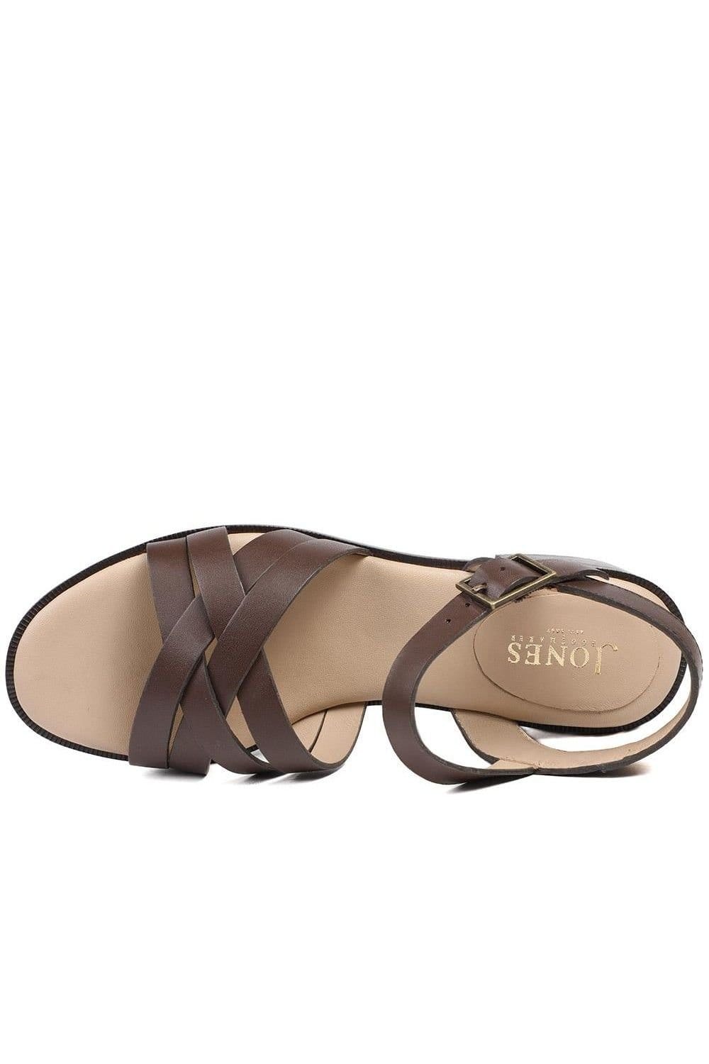 Jones Bootmaker Jones Bootmaker Women's Geovana Leather Sandals in Brown - 4