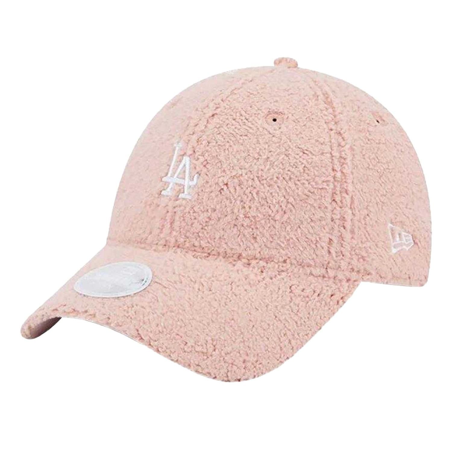 new era New Era Women's 9Forty Los Angeles Dodgers Teddy Fleece Baseball Cap in Pink