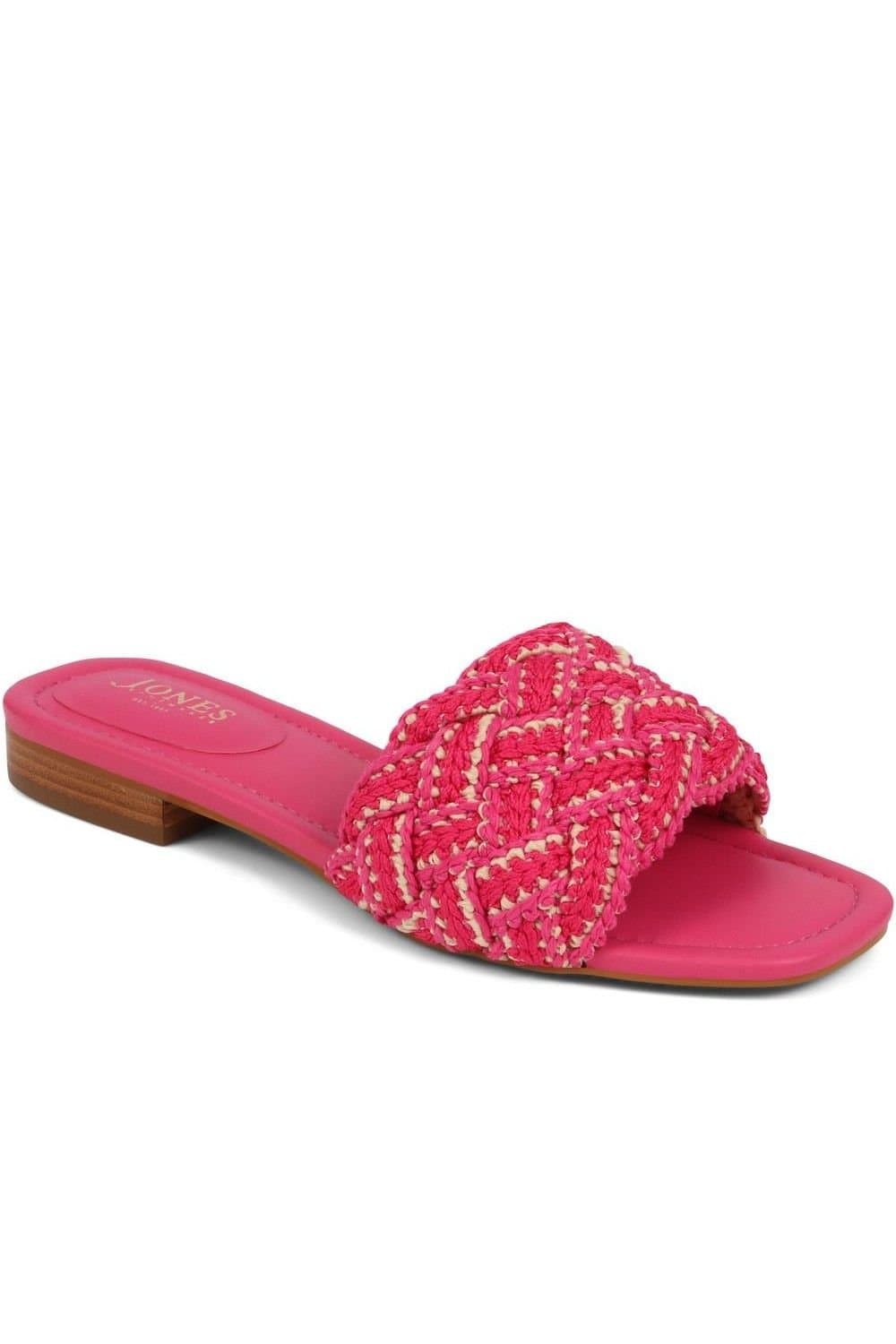 Jones Bootmaker Jones Bootmaker Women's Indie Mule Sandals in Pink