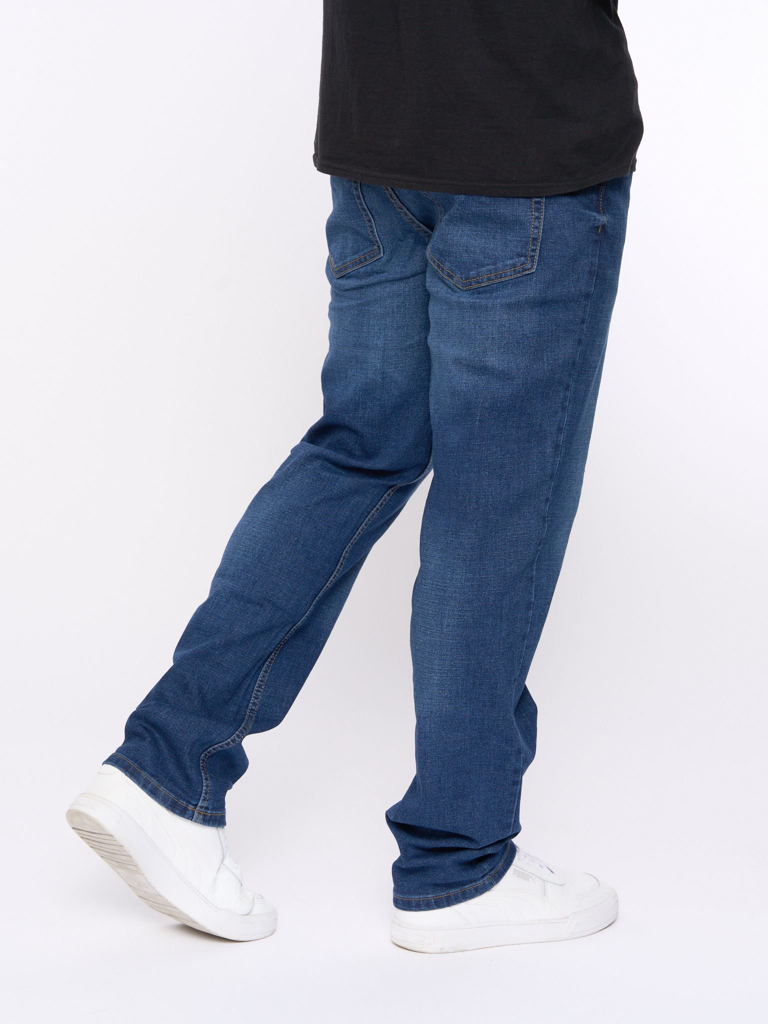 Smith & Jones Smith&Jones Nezzy Men's Straight Leg Versatile Comfort-Stretch Denim Jeans for Casual & Semi-Formal Wear in Light Blue - 3