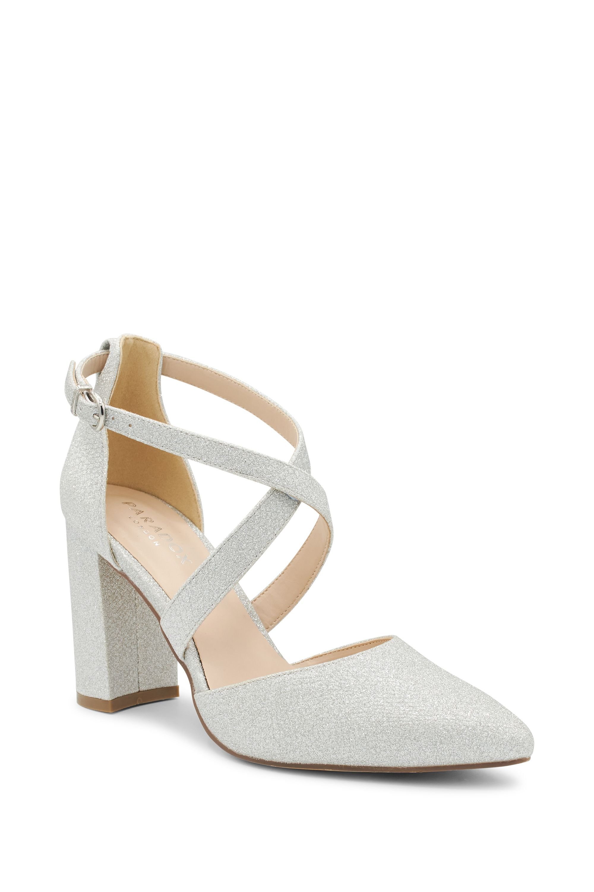 Paradox London Paradox London Women's 'Rylee' High Heel Court shoe in Silver - 2