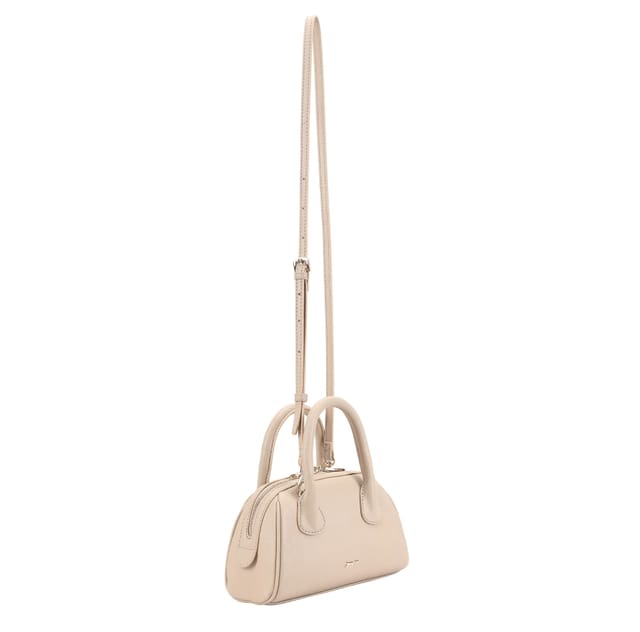 Paul Costelloe Paul Costelloe Women's Astria Leather Crossbody Bag in Light Beige - 3