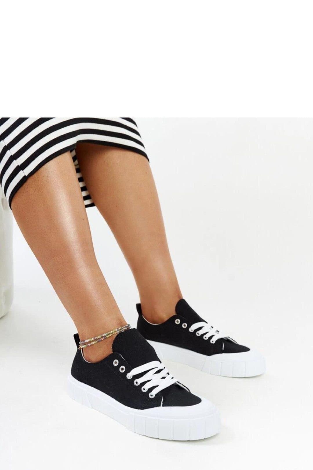 Love Lace Love Lace Women's Rounded Toe Low Sole Lace Up Fabric Sneakers for Summer Spring in Black