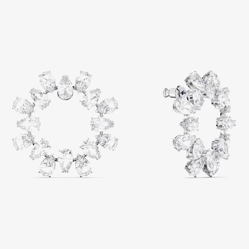 Swarovski Swarovski Women's Millenia Crystal Halo Stud Earrings 5601509 in Silver - 3