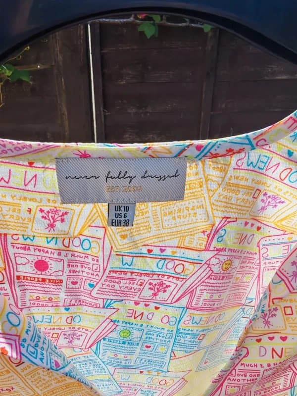 Never Fully Dressed Never Fully Dressed Rainbow Good News blouse