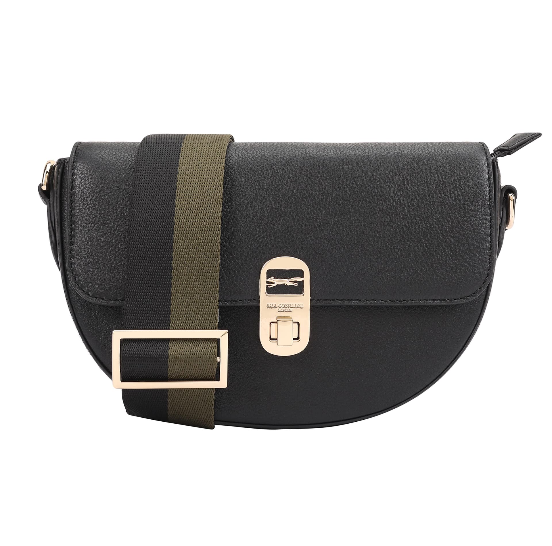 Paul Costelloe Paul Costelloe Women's Daphne Leather Cross Body Bag in Black