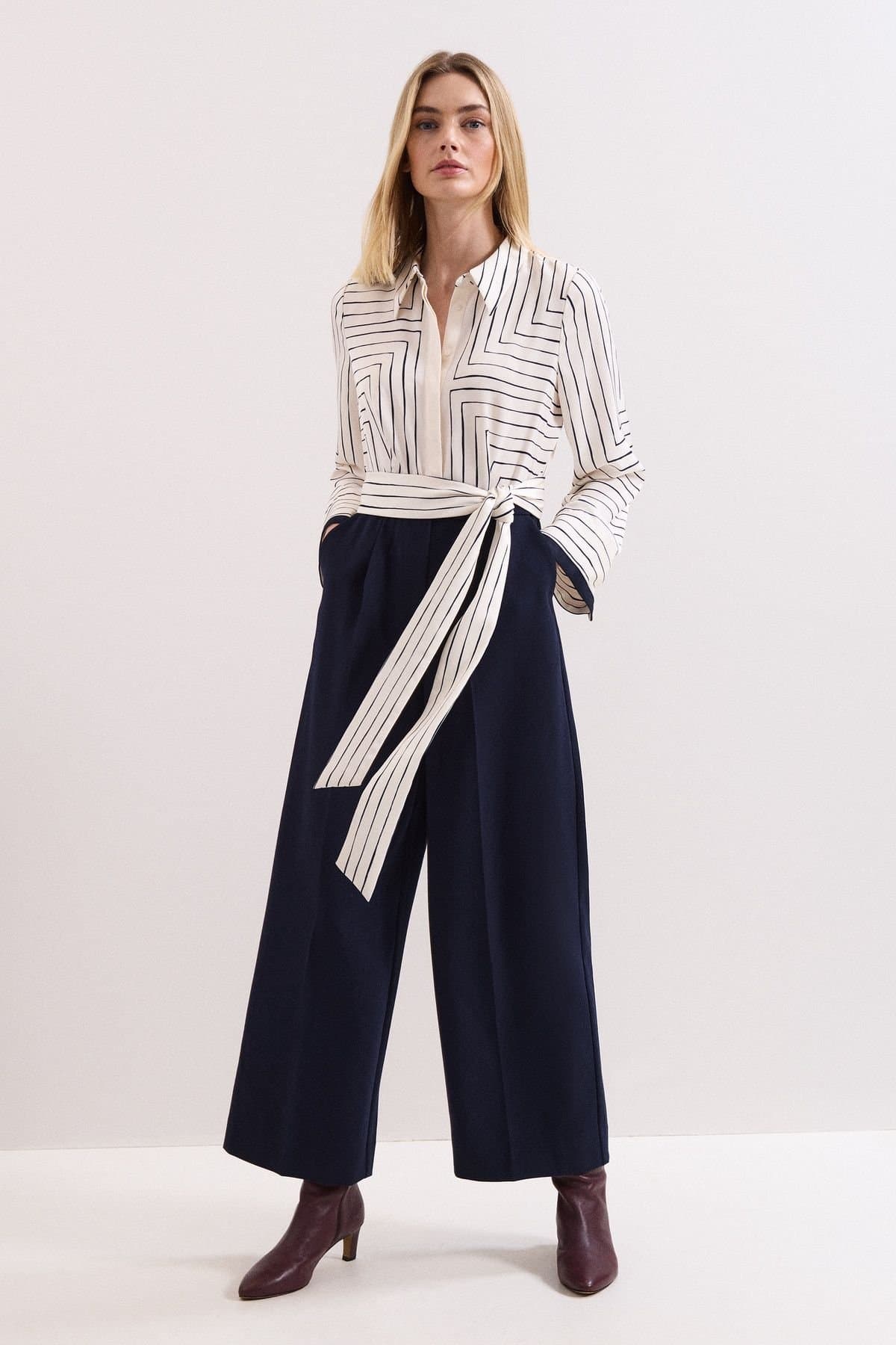 Phase Eight Phase Eight Women's Geo Jumpsuit in Dark Navy