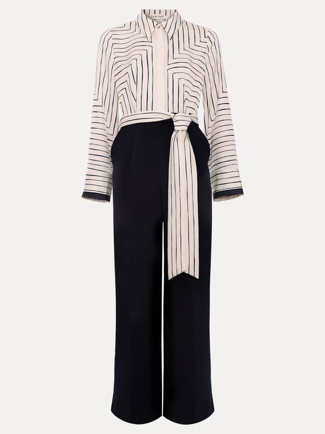 Phase Eight Phase Eight Women's Geo Jumpsuit in Dark Navy - 2