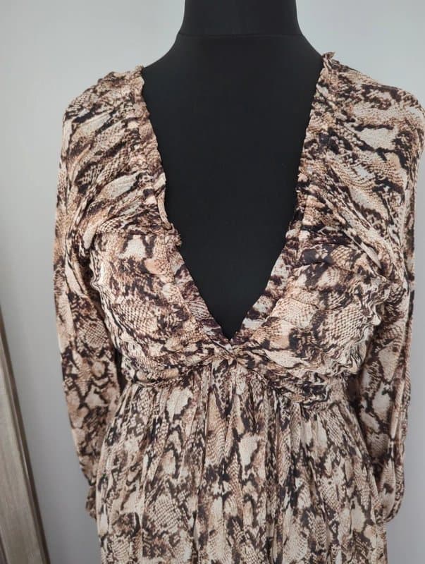 Mint Velvet Mint velvet size 8 snake print maxi dress