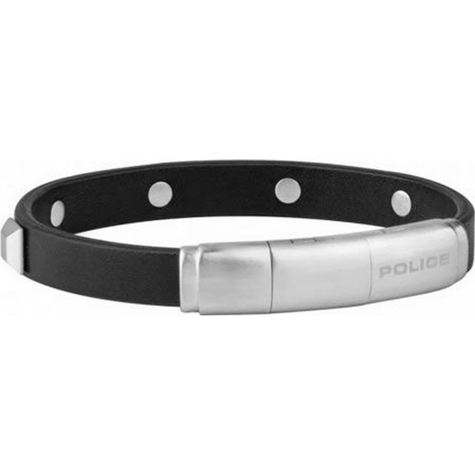 Police Police Men's S14AQT02B Bracelet in Black