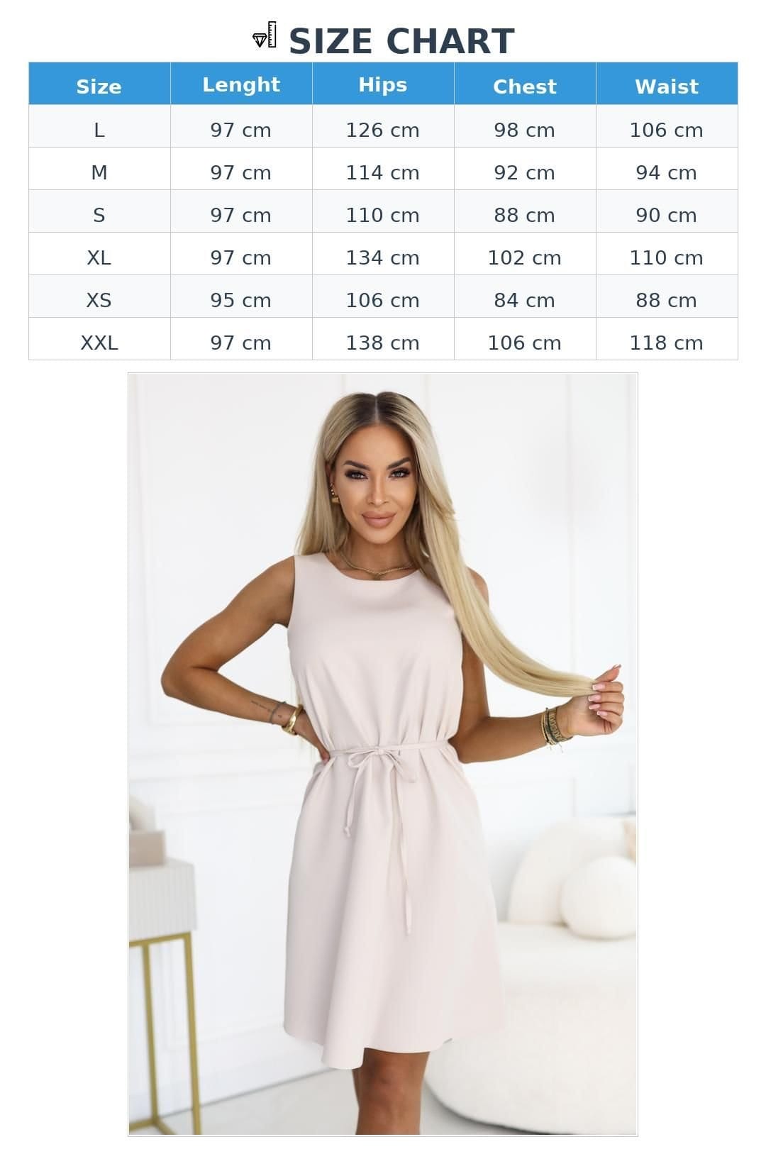 Love Lace Love Lace Women's Beige Day To Evening Tie Waist Dress - 4