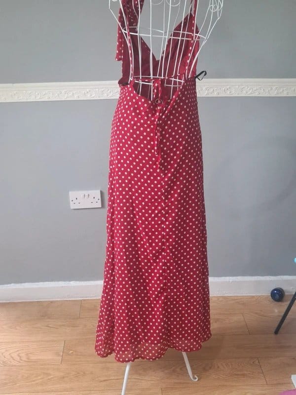 Boutique Red Polka Dot Maxi Dress | Fits UK 8–10 | New without tags - 1