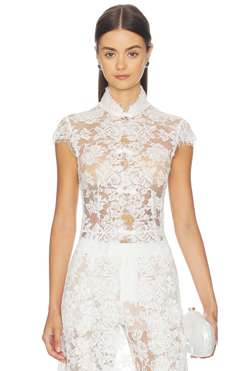 revolve Revolve Saphina Lace Top in White