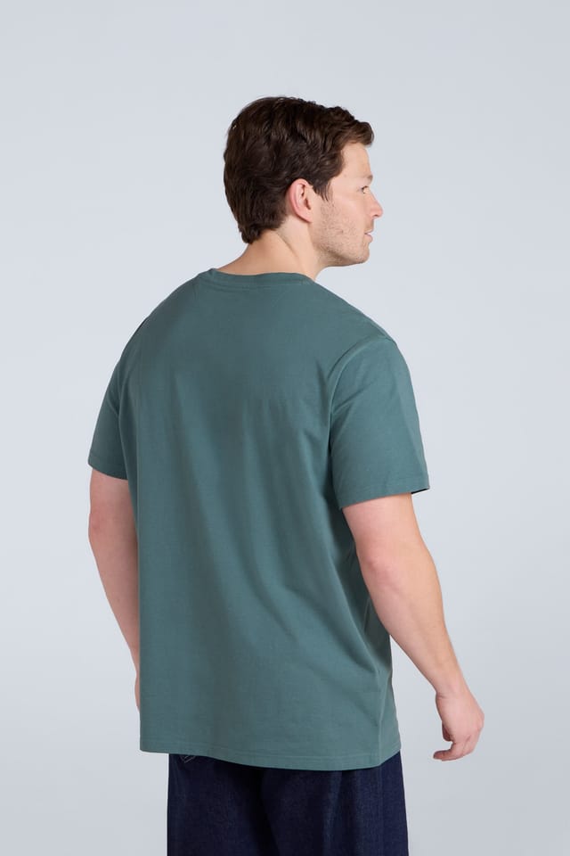 Animal Animal Men's 'Icon' Logo Print Lightweight Cotton Relaxed Fit Casual T-Shirt in Green - 3