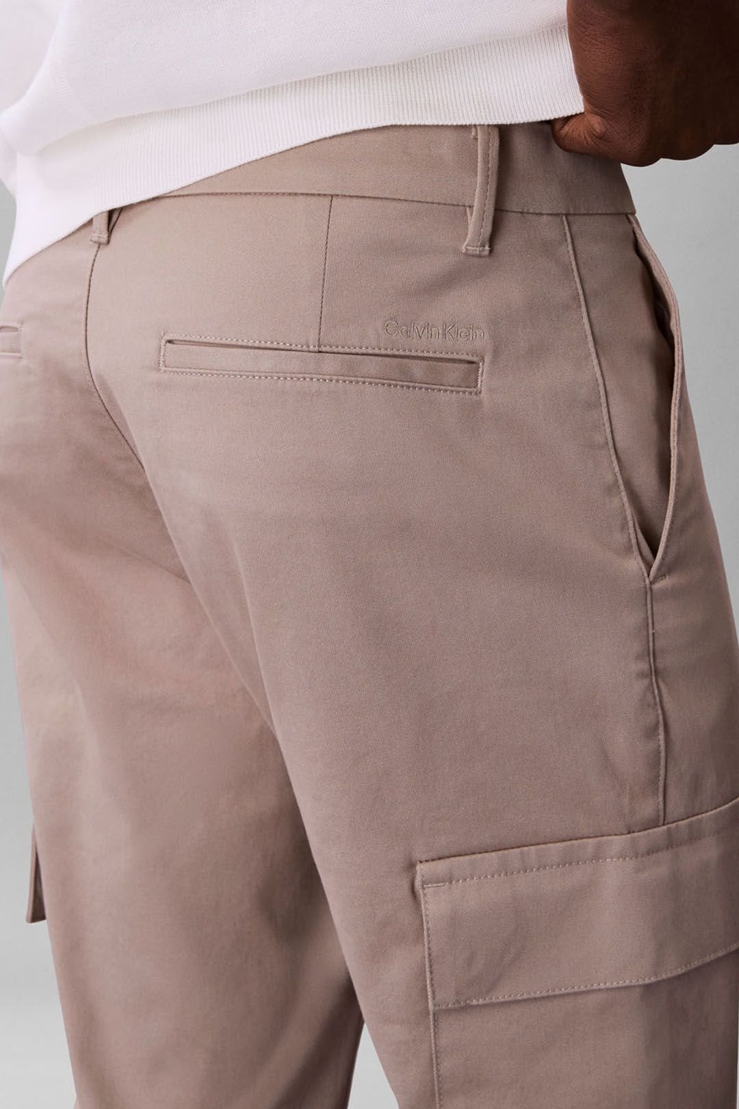 Calvin Klein Calvin Klein Men's Slim Cotton Stretch Cargo Vintage Khaki - 2