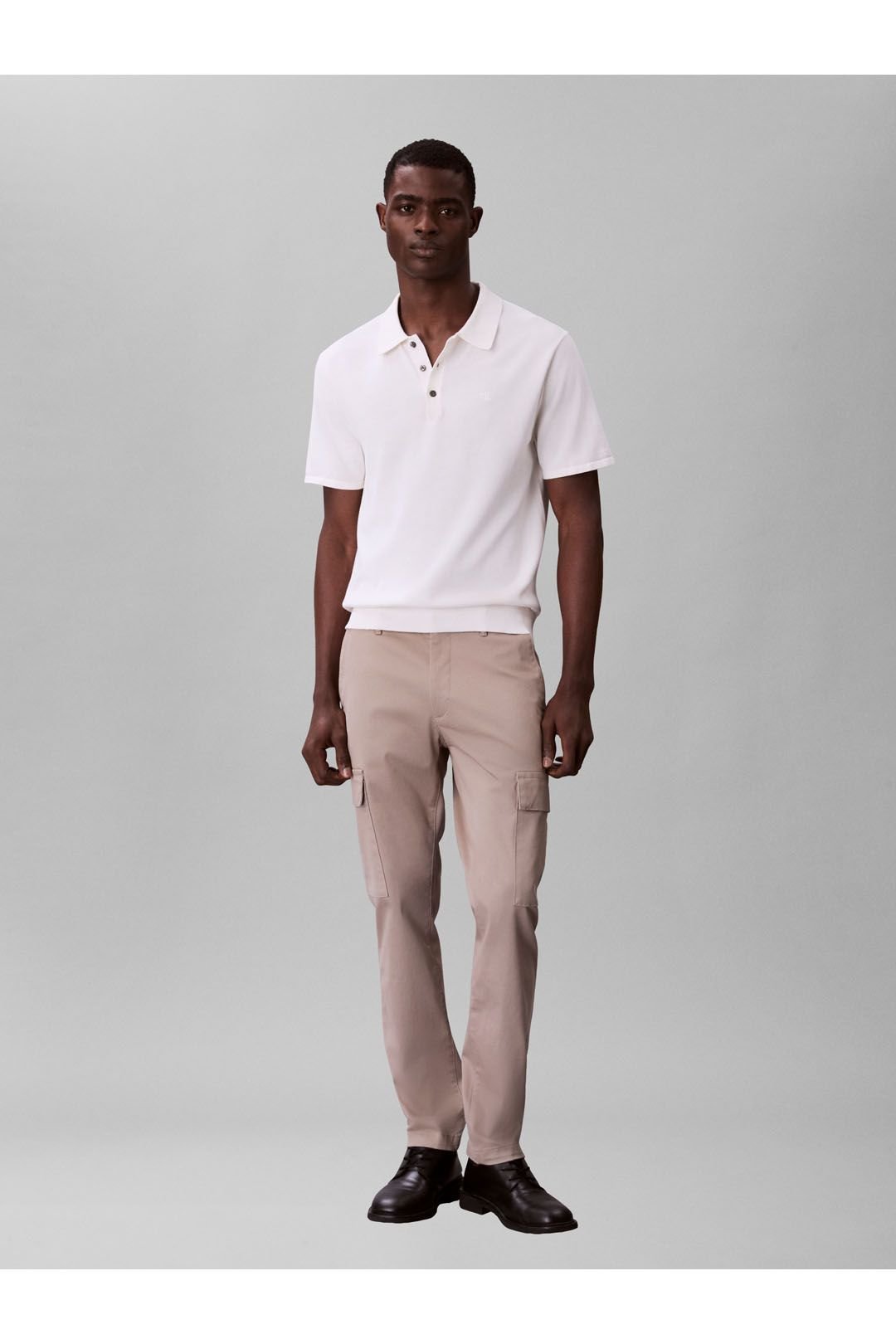 Calvin Klein Calvin Klein Men's Slim Cotton Stretch Cargo Vintage Khaki - 3