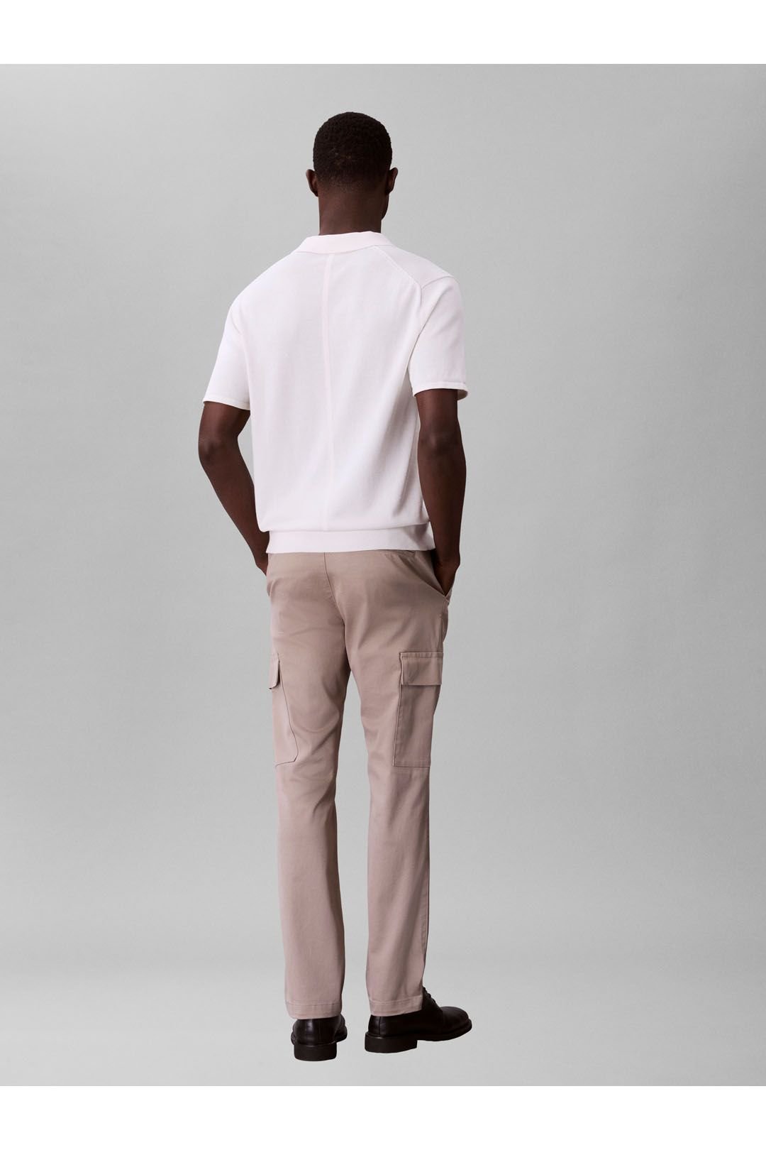 Calvin Klein Calvin Klein Men's Slim Cotton Stretch Cargo Vintage Khaki - 4