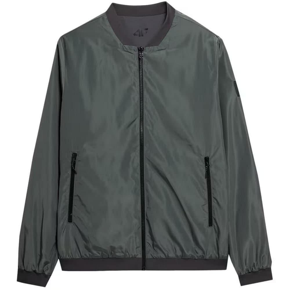4F 4F Men's SS23TJACM013 Jacket in Silver