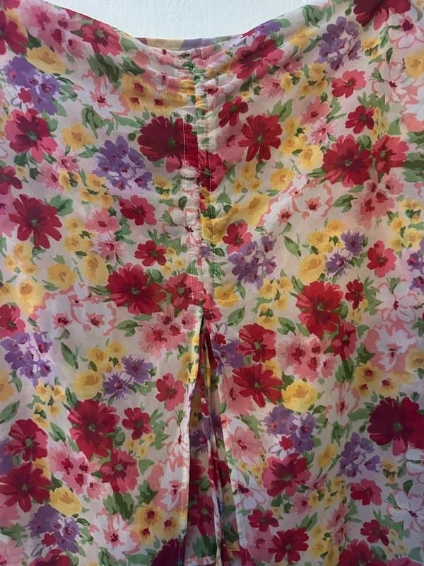 Bershka Floral midi skirt