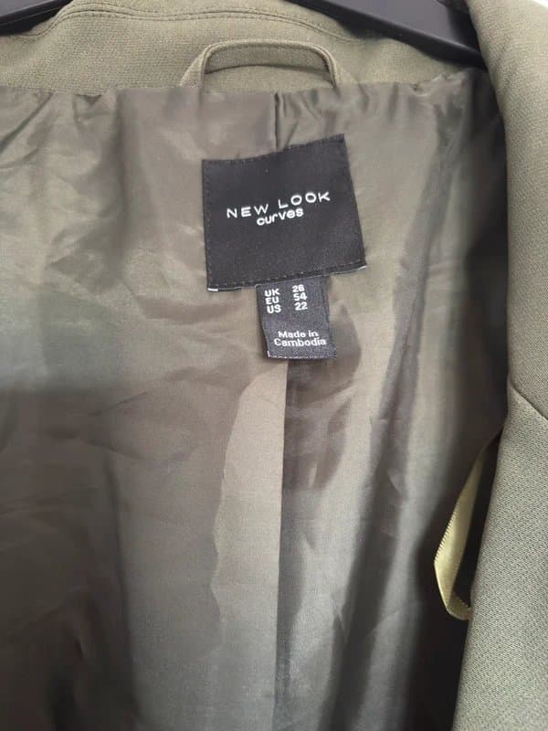 New Look Khaki Blazer Size 26