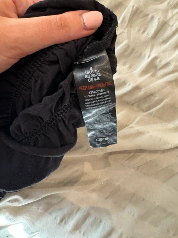 ASOS Black ruched shorts