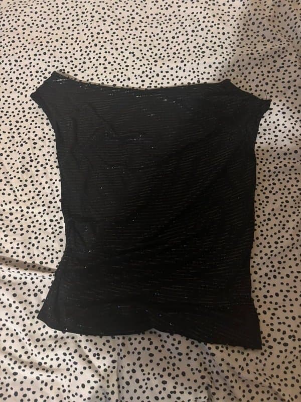 New Look Black sparkly top