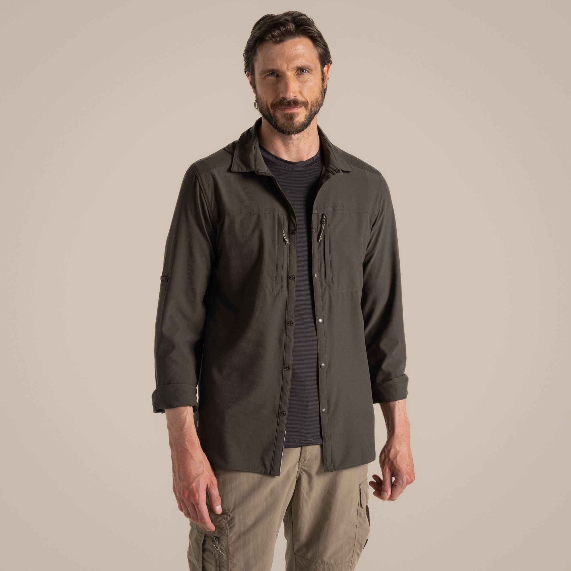 Craghoppers Craghoppers Men's Nosilife Pro' Long Sleeve Shirt in Olive - 4