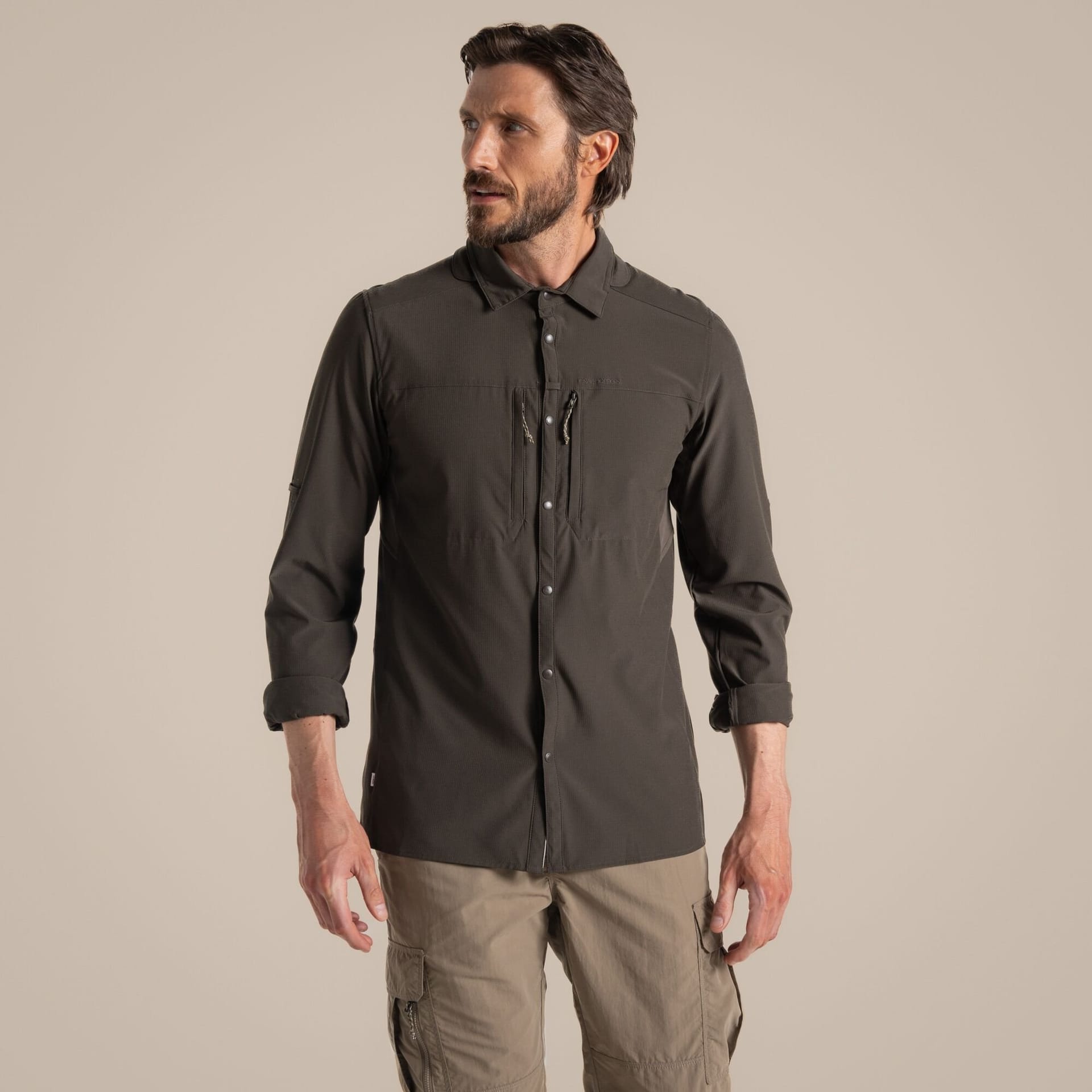 Craghoppers Craghoppers Men's Nosilife Pro' Long Sleeve Shirt in Olive - 4