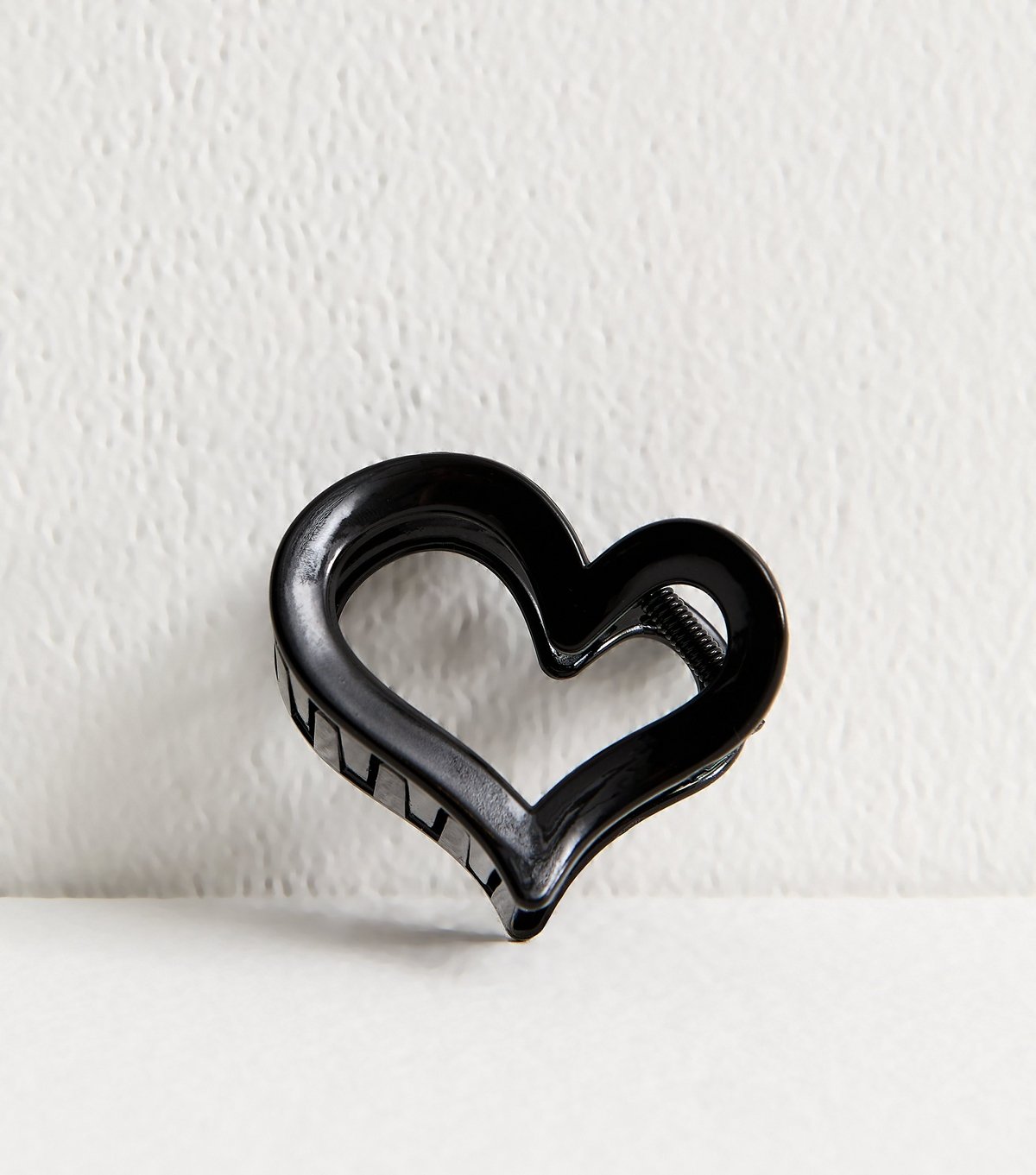 New Look Black Heart Hair Clip New Look - 2